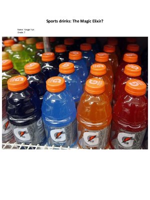 cover image of Sport Drinks: The magic Elixir